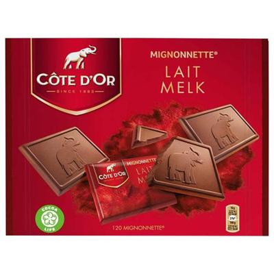 Côte d&apos;Or chocolade Mignonnette, melkchocolade, doos van 120 stuks