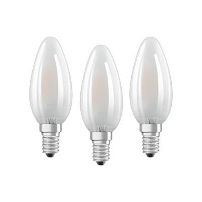 OSRAM HOMELIGHTING 4058075819375 LED-lamp Energielabel E (A - G) E14 Kaars 4.2 W = 40 W Warmwit (Ø x l) 35 mm x 100 mm Filament / Retro-LED 3 stuk(s)