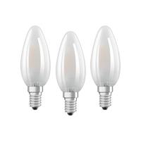 OSRAM HOMELIGHTING 4058075819375 LED-lamp Energielabel E (A - G) E14 Kaars 4.2 W = 40 W Warmwit (Ø x l) 35 mm x 100 mm Filament / Retro-LED 3 stuk(s) - thumbnail