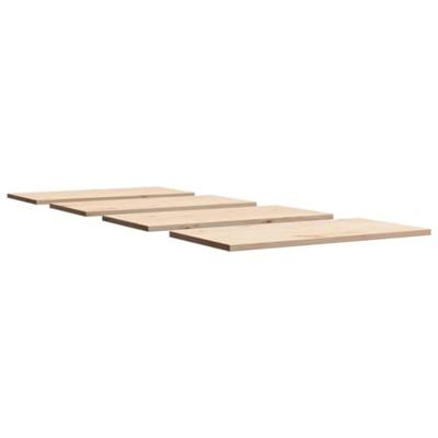 Tafelbladen 4 st rechthoekig 100x50x2,5 cm massief grenenhout
