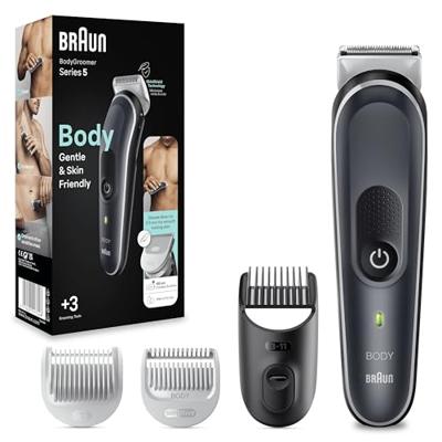 Braun BG5340 Bodygroomer Zwart, Zilver