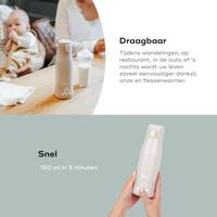 Moov & Feed draagbare flessenwarmer - BABYMOOV - 340ml - mineraalbeige - Temperatuurinstelling - Houdt warm - thumbnail