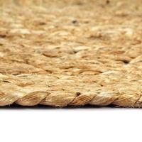 VidaXL Placemats 4 st rond 38 cm jute natuurlijk - thumbnail