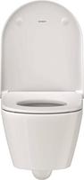 Duravit D-Neo wandtoilet met zitting 37x48x40cm Wit Hoogglans 45870900a1 - thumbnail