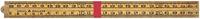 Schuil duimstok - timmerman - palmhout - 1 mtr 4 delig - thumbnail