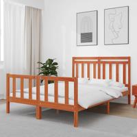 Bedframe 2 pcs Wasbruin 150 x 200 cm Massief grenenhout - thumbnail