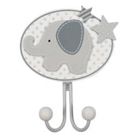 Goki houten kapstok haak olifant - thumbnail