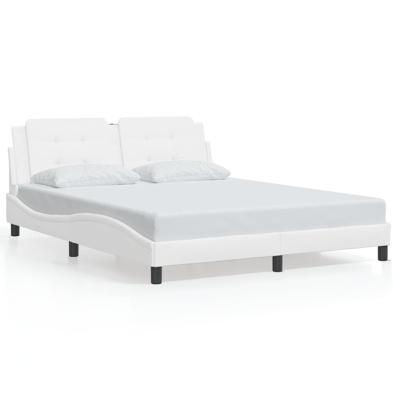 Bedframe zonder matras "Zadar" kunstleer wit 160x200 cm
