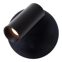 Lucide TONI - Oplaadbare Wandspot / Wandlamp - Accu/Batterij - Ø 8,1 cm - LED Dimb. - CCT - 1x2W 2700K/4000K - Magnetisch - Zwart - thumbnail