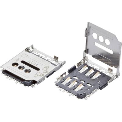 Molex 788000001 SIM-kaartsleuf Totaal aantal polen: 6 Rastermaat: 2.54 mm Inhoud: 1 stuk(s) Tape on Full reel Molex 788000001 SIM-kaartsleuf Totaal aantal polen: 6 Rastermaat: 2.54 mm Inhoud: 1 stuk(s) Tape on Full reel