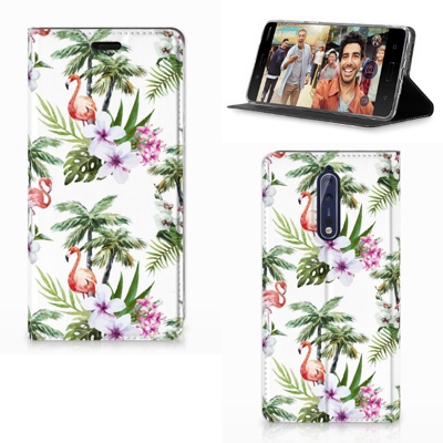 Nokia 8 Hoesje maken Flamingo Palms Nokia 8 Hoesje maken Flamingo Palms