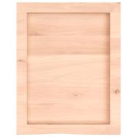 Wandschap 40x50x6 cm onbehandeld massief eikenhout - thumbnail