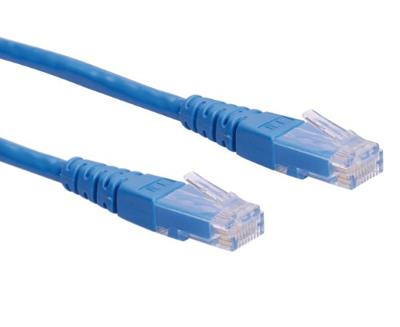 ROLINE Patchkabel Cat.6 UTP (Class E), blauw, 0,3 m