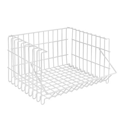 Metaltex bernina draadmand stapelbaar 34x27x20 cm wit