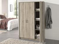 Kast RAYMOON 3 deuren 120 cm (garderobekast) sonoma - thumbnail
