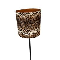 QAZQA Vloerlamp zwart kap luipaard dessin 40 cm - Simplo - thumbnail