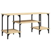 Tv-meubel 102x35x45,5 cm bewerkt hout sonoma eikenkleurig - thumbnail