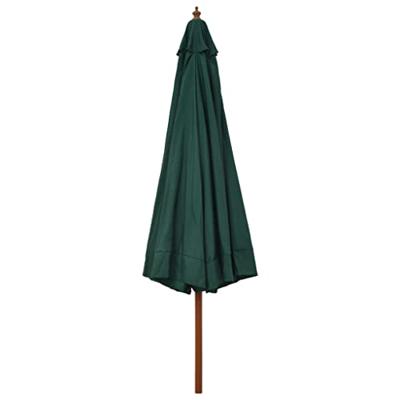 Parasol met houten paal 330 cm groen Parasol met houten paal 330 cm groen