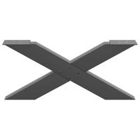 Salontafelpoten 2 st X-vormig 70x(30-31) cm staal antraciet - thumbnail