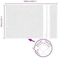 VidaXL Kettenschakelhek grijs 10 x 1,5 m staal - thumbnail