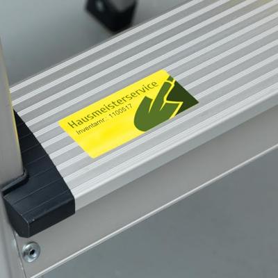 Avery-Zweckform L6103-20 Folie-etiketten 45.7 x 21.2 mm Polyester folie Geel 960 stuk(s) Permanent hechtend Laser (kleur), Laser (zwart/wit), Kopiëren (kleur),