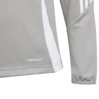 adidas Tiro 24 Trainingstrui 1/4-Zip Kids Lichtgrijs Wit - thumbnail