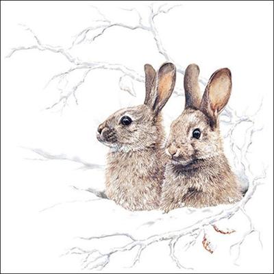 Ambiente Servetten 33cm Winter Morning