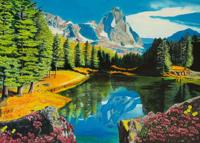 Ravensburger legpuzzel rocky mountain reflections, 300st. - thumbnail