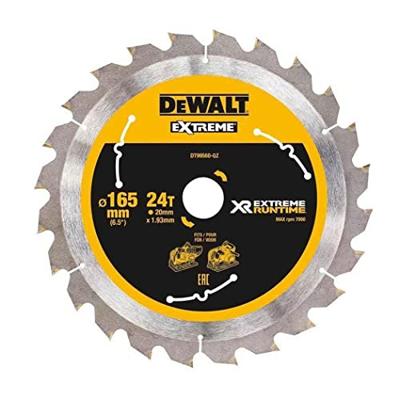 DeWALT Cirkelzaagblad voor Hout | Extreme Runtime | Ø 165mm Asgat 30mm 42T - DT99561-QZ