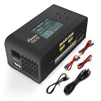 GensAce IMARS Duo AC/DC 200W/600W lader - zwart - thumbnail