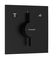 Hansgrohe DuoTurn E kraan inbouw voor 2 functies, mat zwart - thumbnail