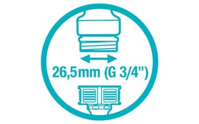 Gardena Kraanstuk 26,5mm G 3/4" E24 - Eenvoudig, Spatvrij & Vorstbestendig in Gebruik - thumbnail