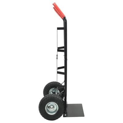 Handtrolley Zwart en Rood 57 x 46 x 113 cm Staal