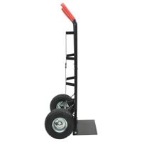 Handtrolley Zwart en Rood 57 x 46 x 113 cm Staal - thumbnail