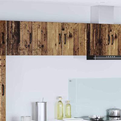 Keukenkast met plank 2 pcs Oudhout 40 x 31 x 40 cm Bewerkt hout