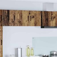 Keukenkast met plank 2 pcs Oudhout 40 x 31 x 40 cm Bewerkt hout - thumbnail