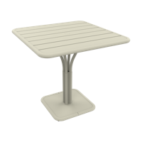Fermob Luxembourg tuintafel kolom 80x80 cm Clay Grey - thumbnail