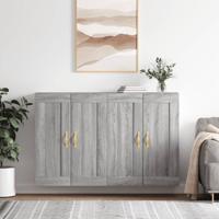 Hangkasten 2 st bewerkt hout grijs sonoma eikenkleurig - thumbnail