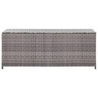 Tuinbox 120x50x60 cm poly rattan grijs - thumbnail