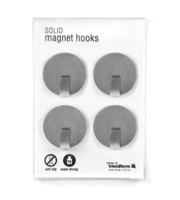 Trendform Magnetische Haak Solide - roestvrij staal - set van 4 stuks