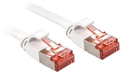 LINDY 47560 RJ45 Netwerkkabel, patchkabel CAT 6 U/FTP 0.30 m Wit 1 stuk(s)