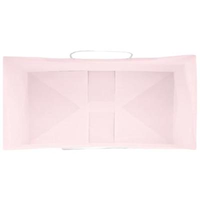 VidaXL Papieren zakken 250 st met hengsels 21x11x31 cm roze