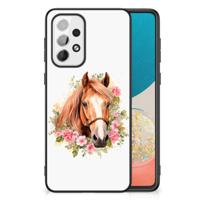Dierenprint Telefoonhoesje voor Samsung Galaxy A73 Paard - thumbnail