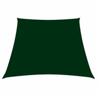 VidaXL Zonnezeil trapezium 2/4x3 m oxford stof donkergroen - thumbnail