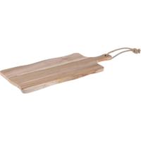 Snijplank teak met handvat 49x20x1,5cm - thumbnail