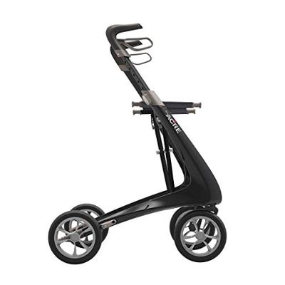Carbon rollator Ultralight (4,8 kg) | by Acre | Kleur: Groen | Lichtgewicht | Omgekeerde handvatten | Lichtste rollator | Soft banden | byAcre - thumbnail