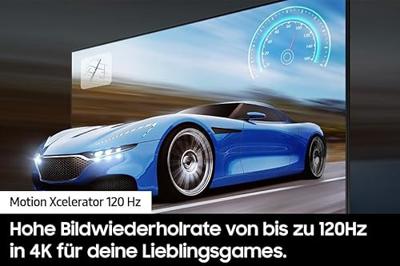 Samsung QLED 4K Q70D 55 inch tv met AI Quantum 4K processor, AI 4K afkomst, Samsung Tizen OS, Motion Xcelerator 120Hz, Smart TV, KI TV, GQ55Q70DATXZG, Duits model [2024]