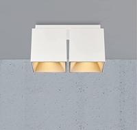 Dubbele wit gouden plafondspot 2x GU10 Nordlux Ethan zwart 2110410101 - thumbnail