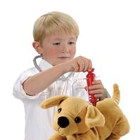 Ecoiffier hond in reismand - thumbnail