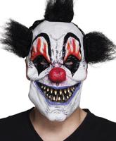 Latex gezichtsmasker Scary clown - thumbnail